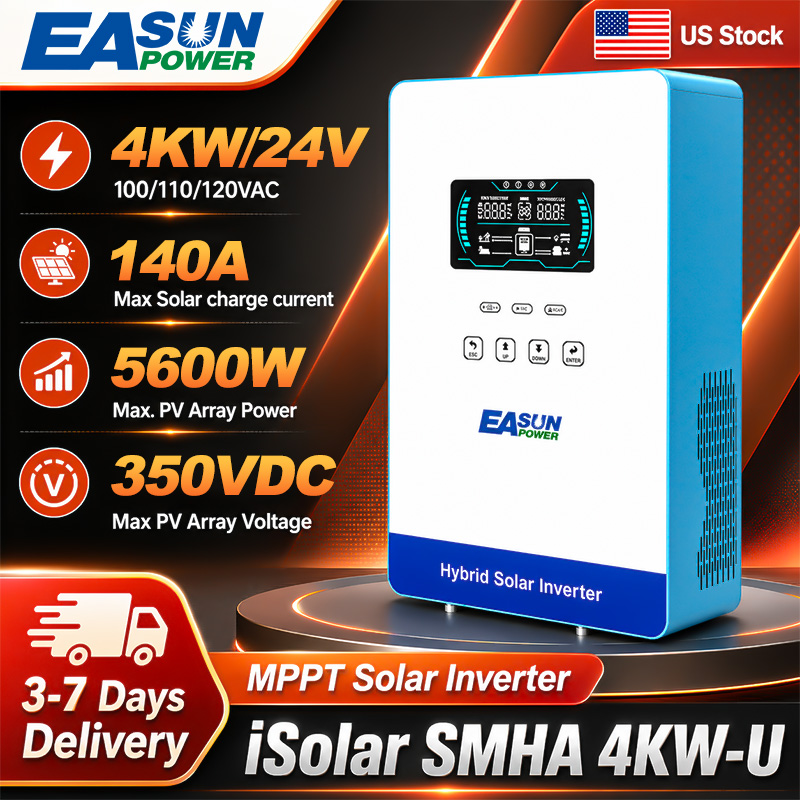 EASUN POWER 4000W 24V Off Grid - Grid Tie Inverter Limiter 2000W ulasan dan harga