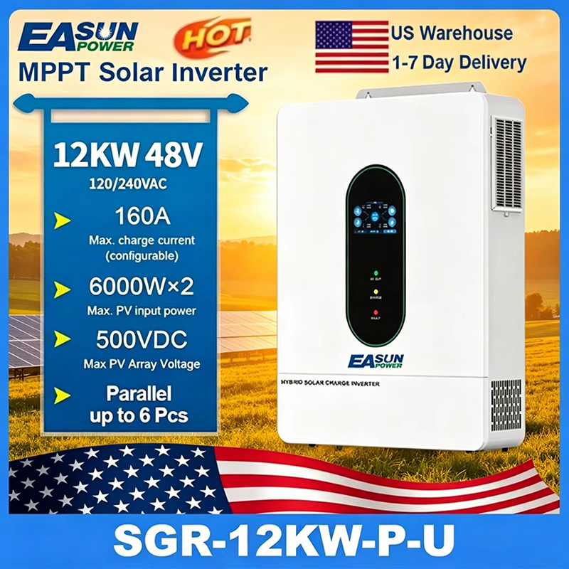 EASUN POWER 120V/110V 12KW hyb - Grid Tie Inverter Limiter 2000W ulasan dan harga
