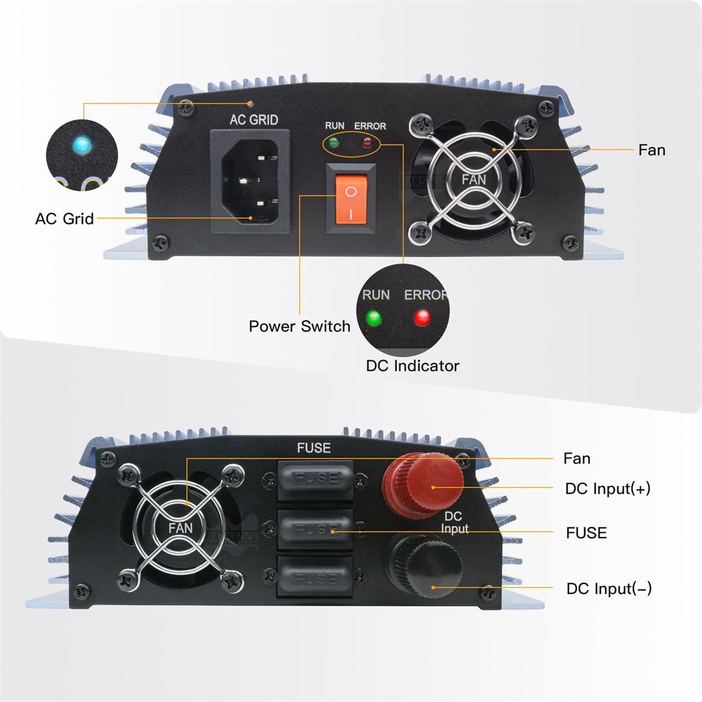1000-1400W Grid Tie Micro Sola - Micro Inverter 1400W Solar Grid Tie ulasan dan harga