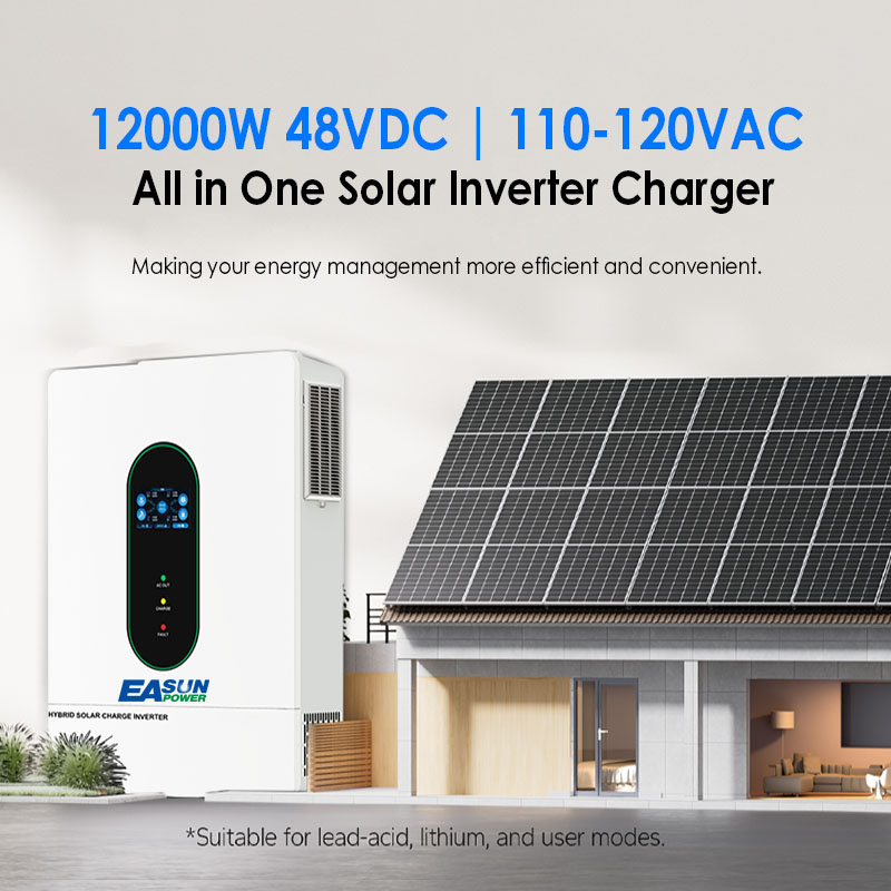 EASUN US 12KW 12000W Split Pha - Grid Tie Inverter Limiter 2000W ulasan dan harga