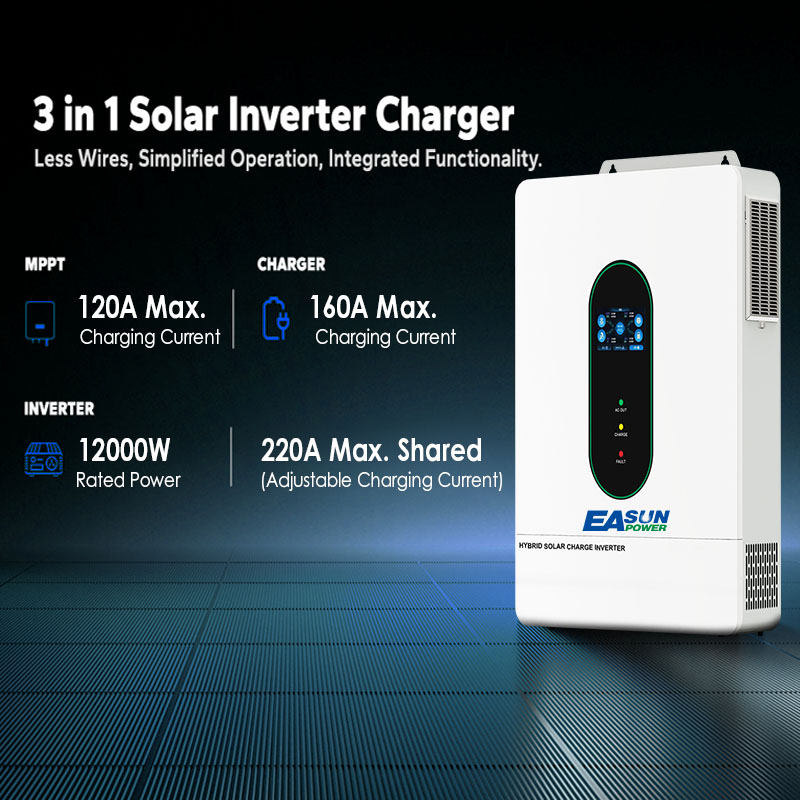 EASUN US 12KW 12000W Split Pha - Grid Tie Inverter Limiter 2000W ulasan dan harga
