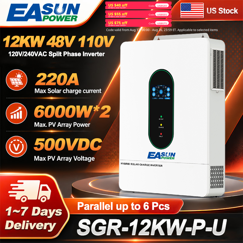 EASUN POWER 12KW Split Phase G - Grid Tie Inverter Limiter 2000W ulasan dan harga
