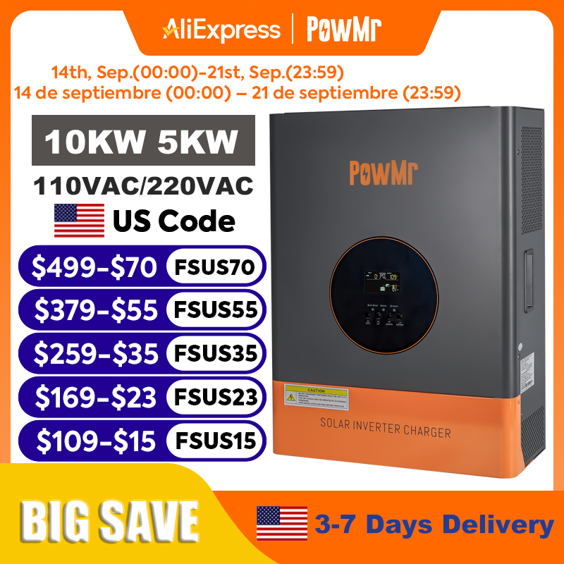 PowMr 10KW 5KW Split Phase Inv - Split Phase Inverter 10Kw 110V 220V ulasan dan harga